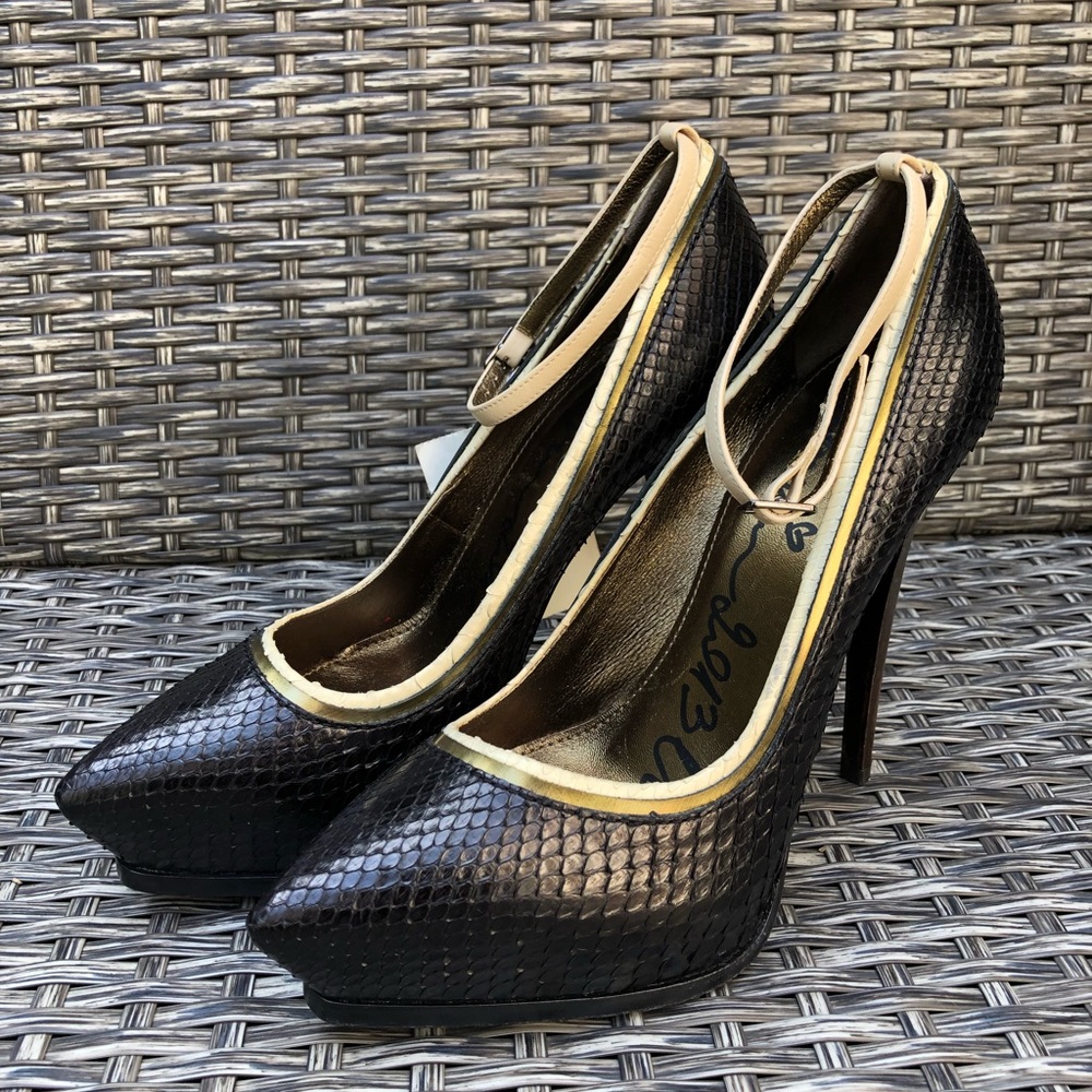 Lanvin Genuine Python Leather Platform Pump 39eu - image 3